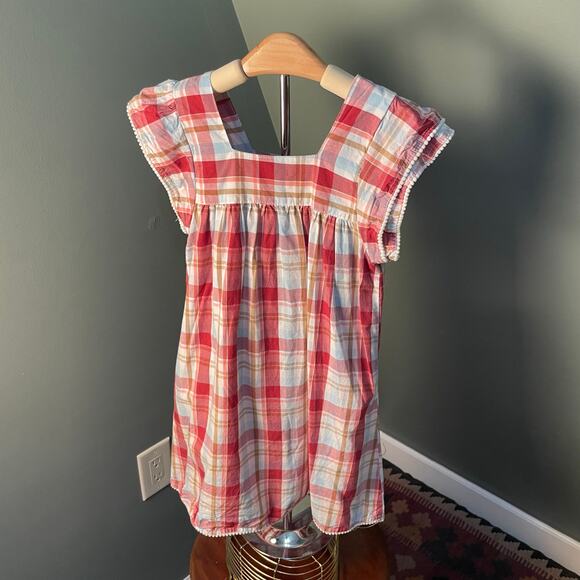 A.T.U.N. Girl's Pink/Red Plaid Dress. Size 6-7. Great condition. - Picture 4 of 5